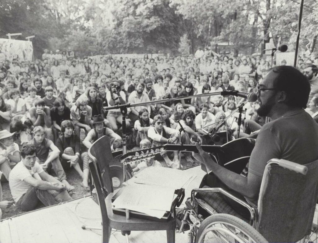 Sigi Maron am Volksstimmefest im Jahr 1982